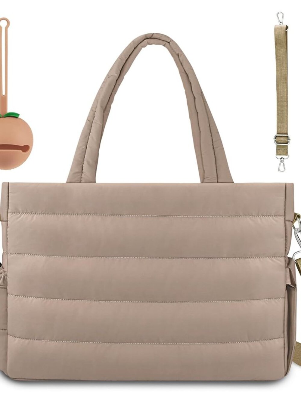 Diaper Bag Tote, Puffer Diaper Tote Bags for Women Lightweight Travel Work Hospi